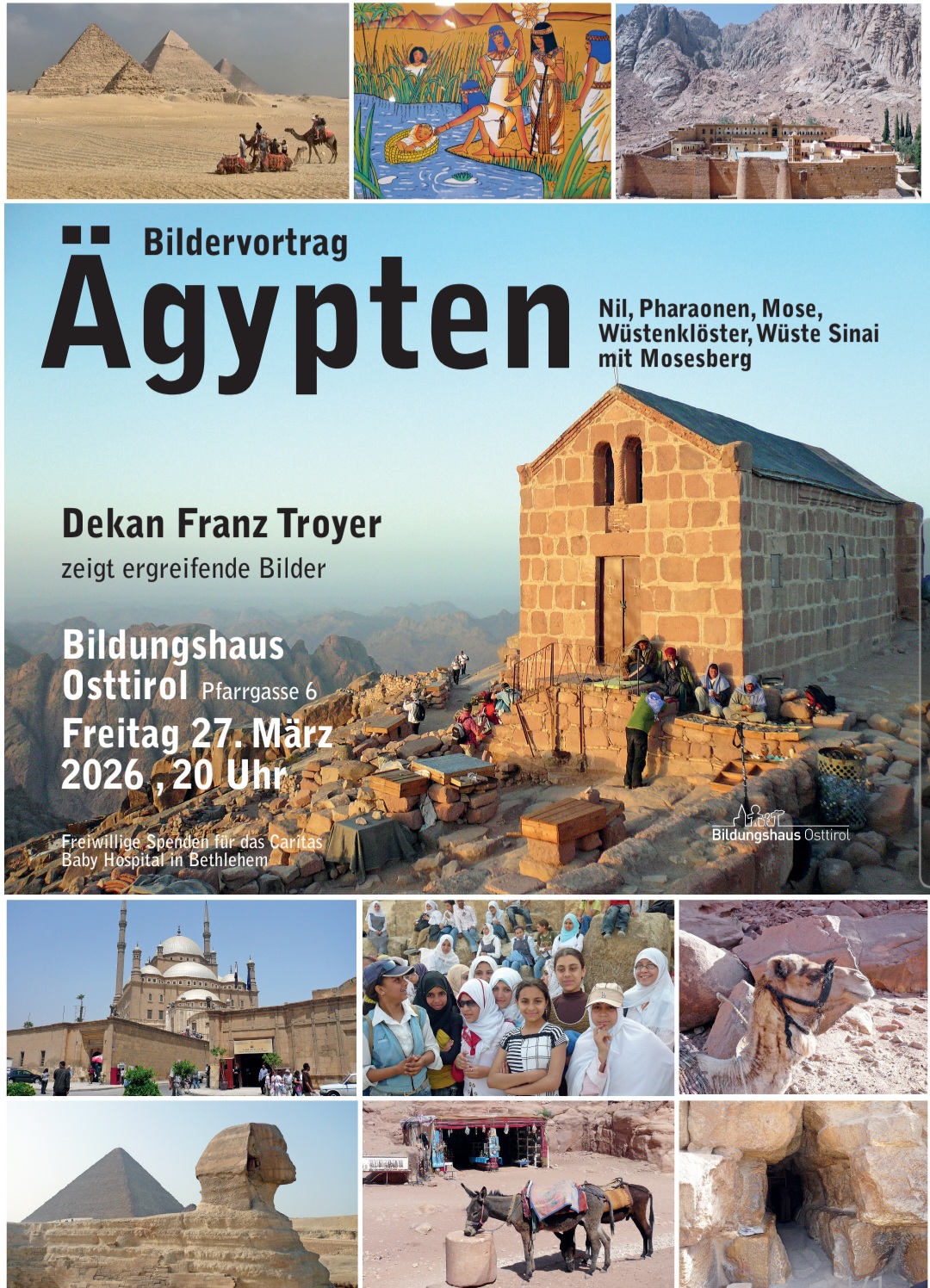 Plakat Bildervortrag Ägypten