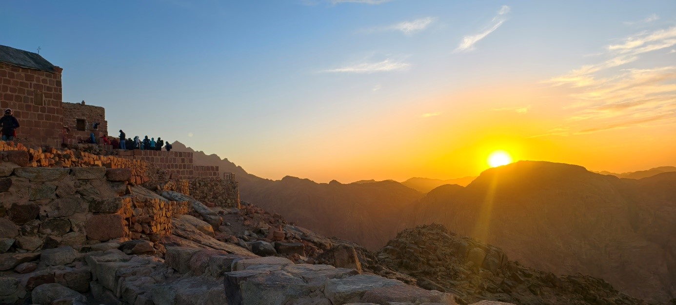 Sonnenuntergang am Berg Sinai